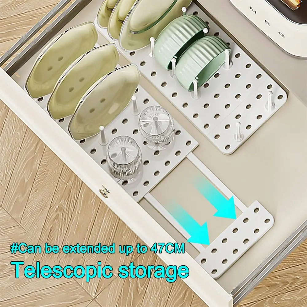 

Durable Removable Kitchen Organizer Extendable Adjustable Dish Rack Storage Holder Home Accessories
