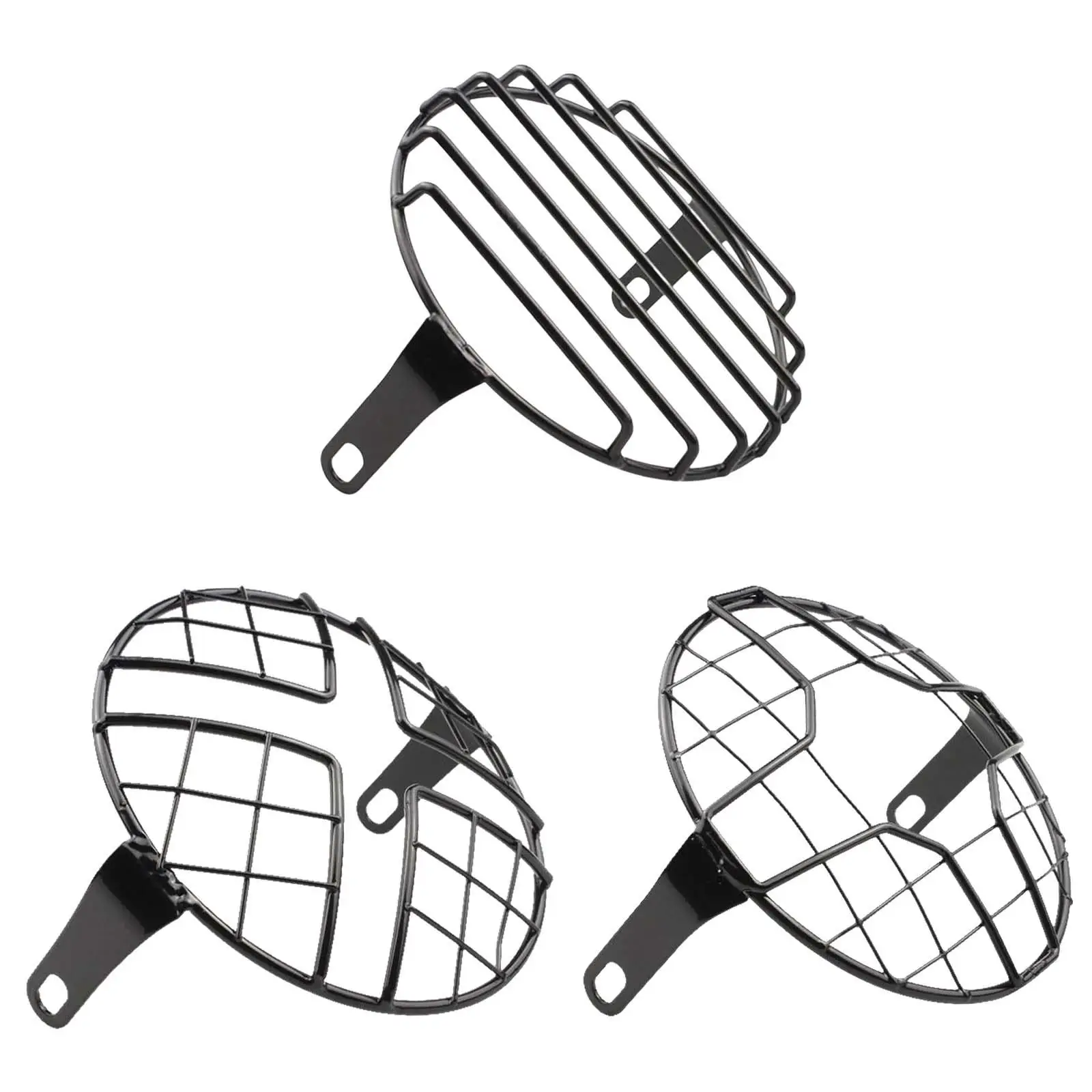

Universal 5.75 inch Motorcycle Headlight Grill Guard Lamp Shade Replacement