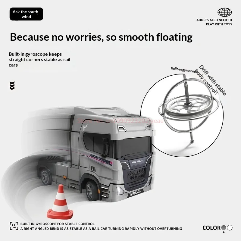 Brinquedo de controle remoto s9 7 carro de controle remoto escala completa 1:43 mini caminhão de deriva 2.4g giroscópio carro de deriva