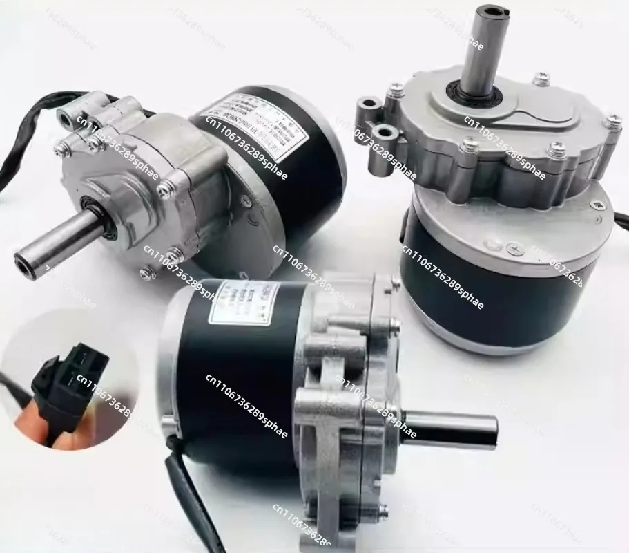 DC brushed low-speed two-stage deceleration electric vehicle motor 24V250W wheelchair motor 120/75 rpm