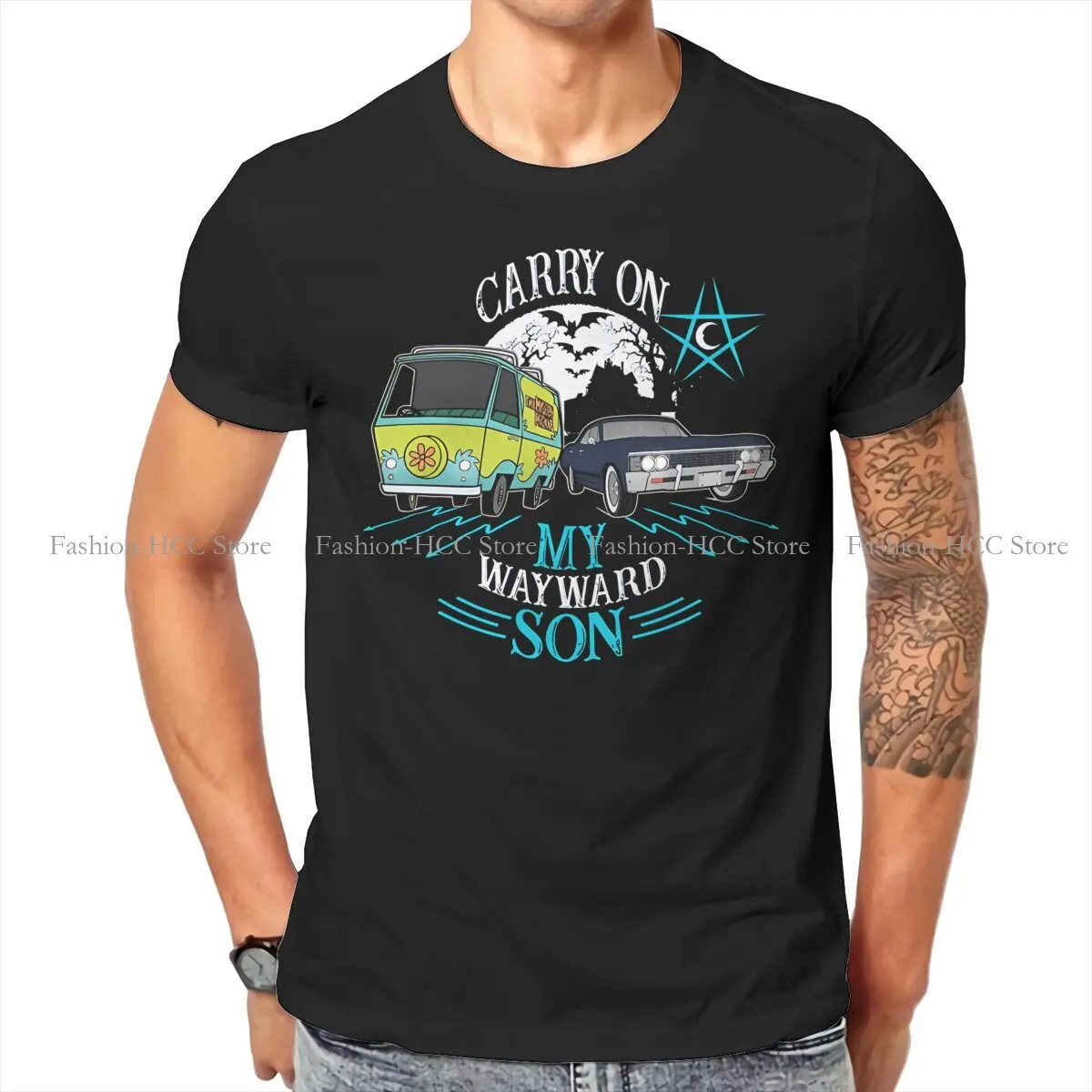 Carry On My Wayward Son (2) Unique TShirt Dean Winchester Supernatural Comfortable New Design Gift Idea  T Shirt Short Sleeve