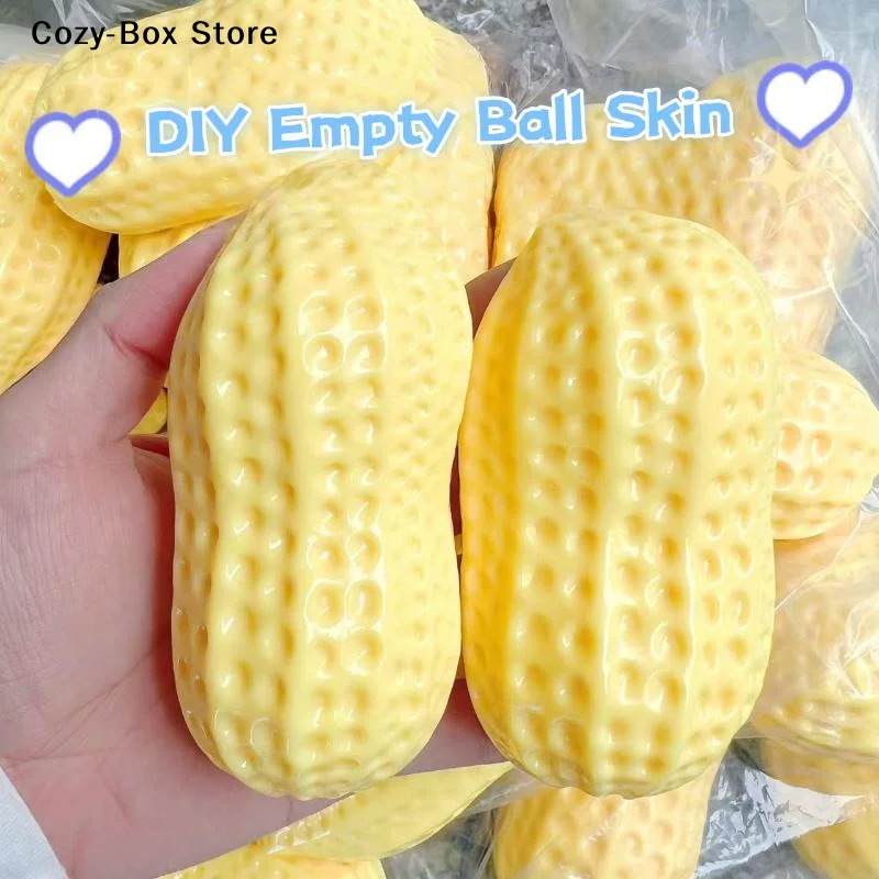 [ZY]Empty Fillable Simulated Peanut Squeeze Toy Stress Relief Slow Rebound Squeeze Fidget Toy Soft Decompression Toy[ZY]