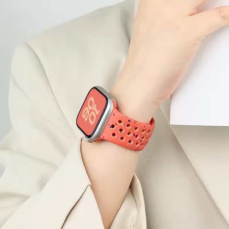 Silicone Strap for Apple Watch Ultra 3-1 49mm 10/11 46/42mm 9 8 7 45/41mm Exercise Soft Comforrtable serie 6 5 4 SE/3 44mm 40mm