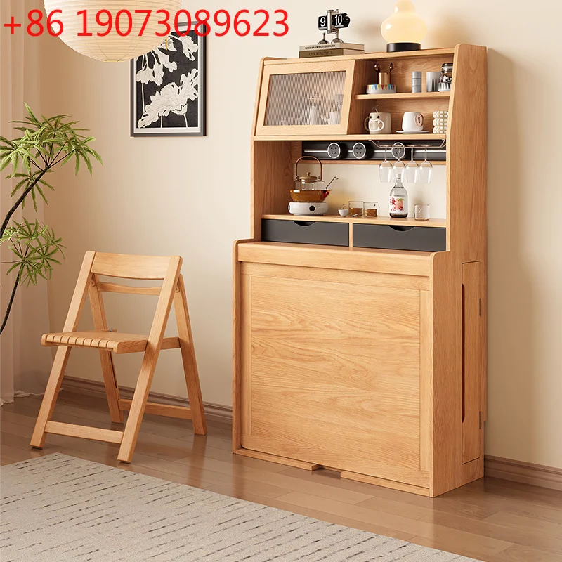 

Скандинавский телескопический складной обеденный стол из массива дерева, простой прямоугольный обеденный стол