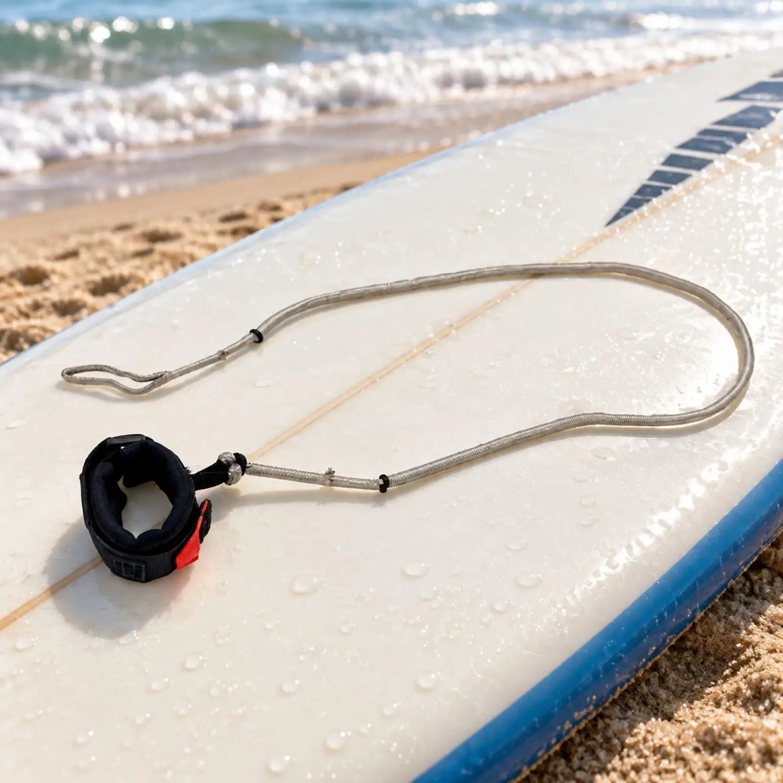 Eco Friendly PVC Wrist Strap Leash for Wing Surfing Board Windsurf Kite Tether Cushioned Inner Lining Abrasion Proof Rope