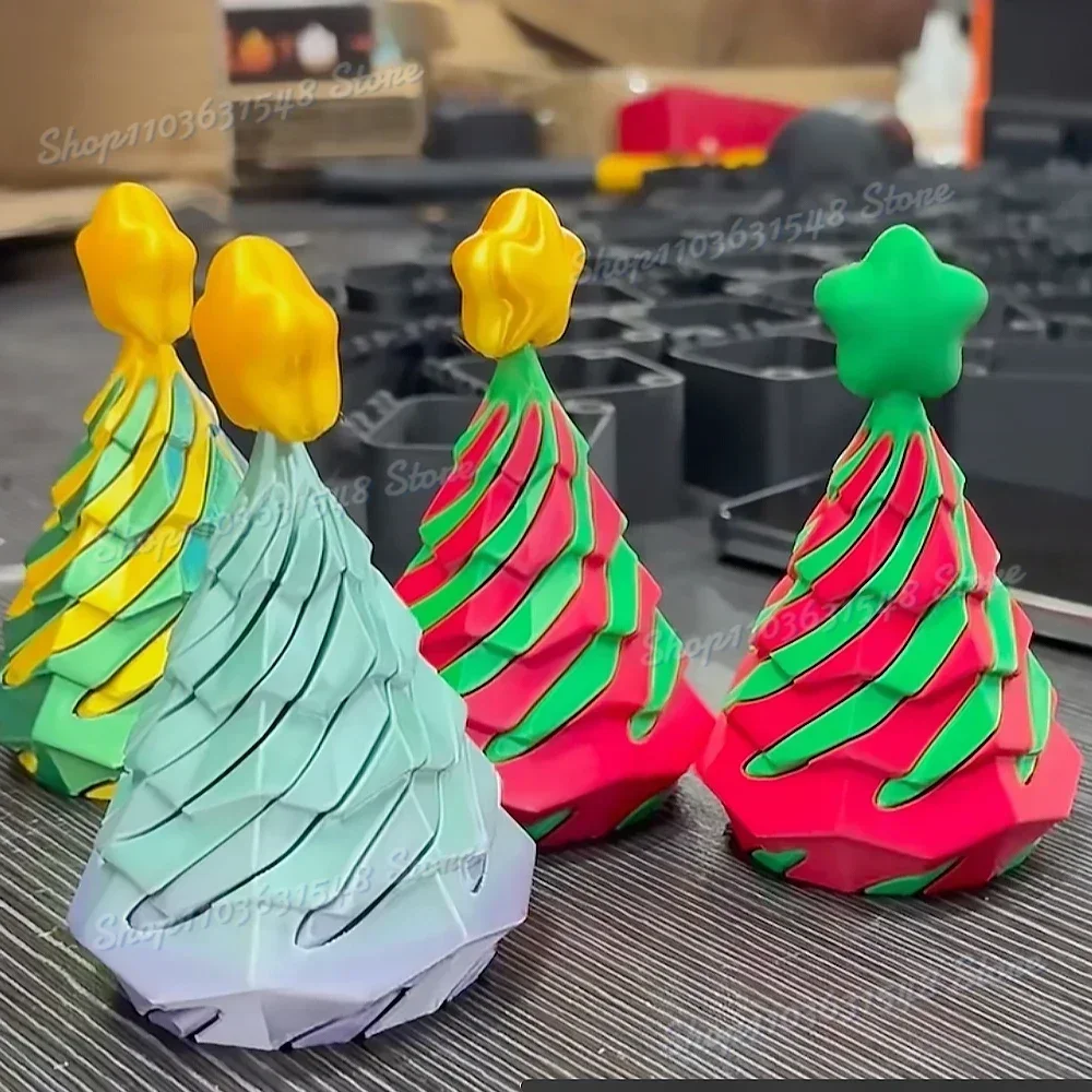 3D Printed Spiral Cone Christmas Tree, Impossible Cone, 3D Printed Spiral Cone Fidget Toy for Adults Kids, Infinity Spiral Tree