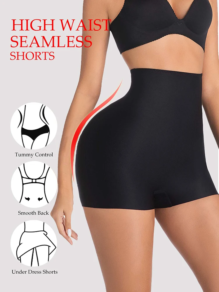 

Aishang женские эластичные шорты для похудения, нижнее белье, формирователь тела, трусики с плоским животом, высокая талия, трусики с контролем живота, подтягивающие ягодицы