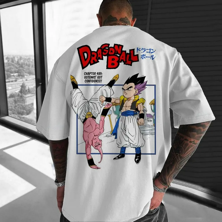 

T Dragon Ball Super Z с коротким рукавом, негабаритная рубашка унисекс Dragon Ball, повседневная классическая рубашка Dragon Ball, базовая футболка с принтом