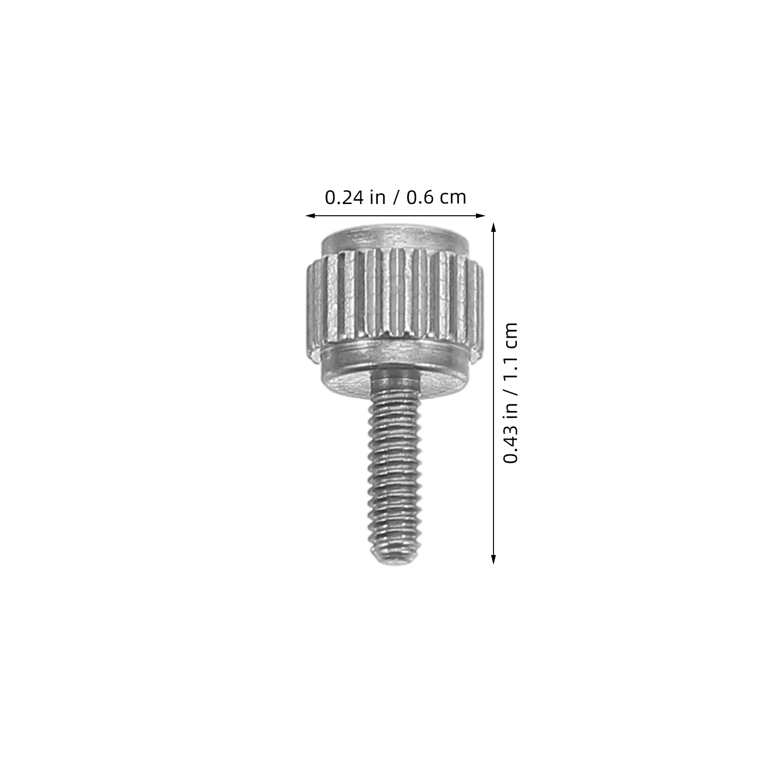20pcs Stainless Steel Vernier Caliper Thumb Screws – Flat Head Knurled Locking Fasteners for Precision Measurement