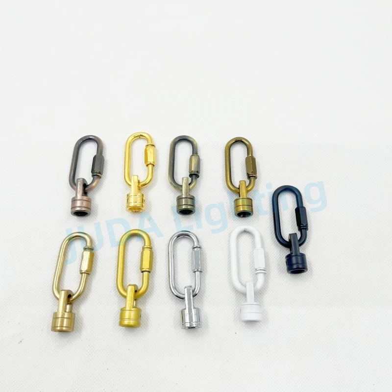 Lamp Metal Lock Safety Buckle Insurance Activity Deduction Iron Buckle Chandelier Chain Ring Pendant Light Connecting Buckle