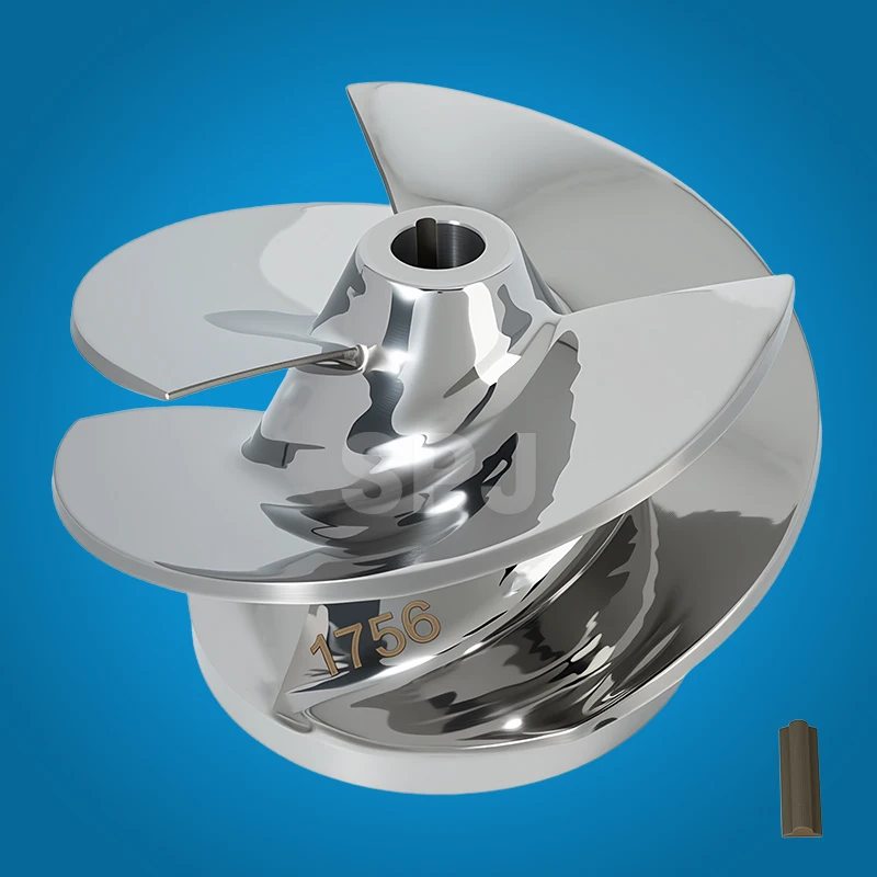 

Strong HP Large Outboard Jet Impeller for Mercury Suzuki Tohatsu 3-Blade 1756 Outboard Jet Pump Propeller