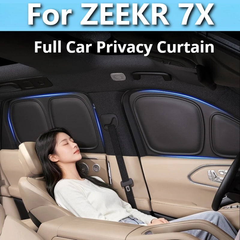 Fit For Zeekr 7X Privacy Sunshade Front Windshield Side Window Summer Sun Protection Curtain Auto Interior