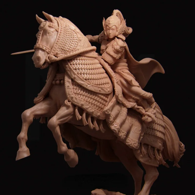 1/24 Scale Resin Figure Model Kit Chinese Ancient Female General Kwan Yen the Warrior of the Tiger Unassembled Unpainted Diorama