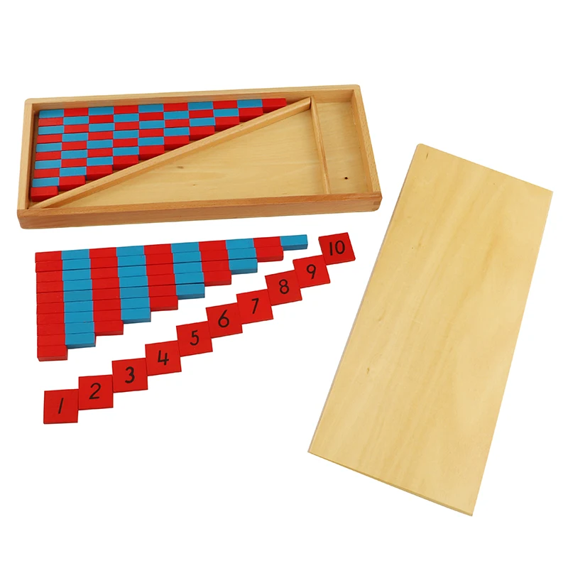 Juguetes Montessori para bebés, materiales de matemáticas de madera, varillas numéricas pequeñas, juegos de rompecabezas preescolares, juguetes de entrenamiento