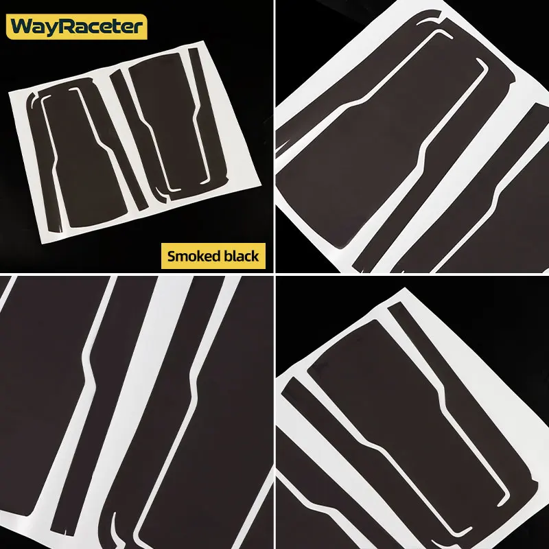 Car Headlight Protective Film Smoked Black Tint Vinyl Transparent TPU Sticker For BYD Leopard 5 2025 Off Road 4X4 2024