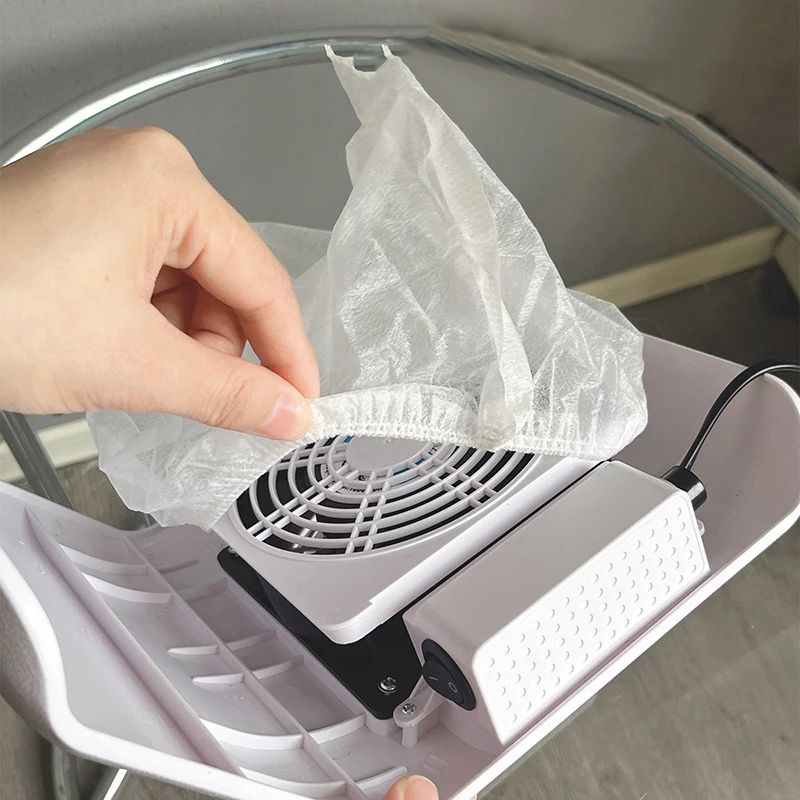 {MX} Reemplazo de filtro de aspiradora de uñas para colector de polvo de uñas Placa de pantalla de manicura Bolsa de recolección de succión de polvo para manicura