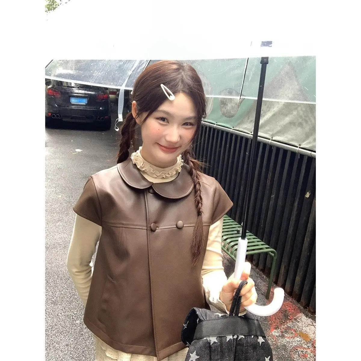 

Vests Waistcoats Thin Womens Girls Spring Folk Cottagecore Raw Edge Fairycore National Handmade Heartfelt Gift Female'S Artistic