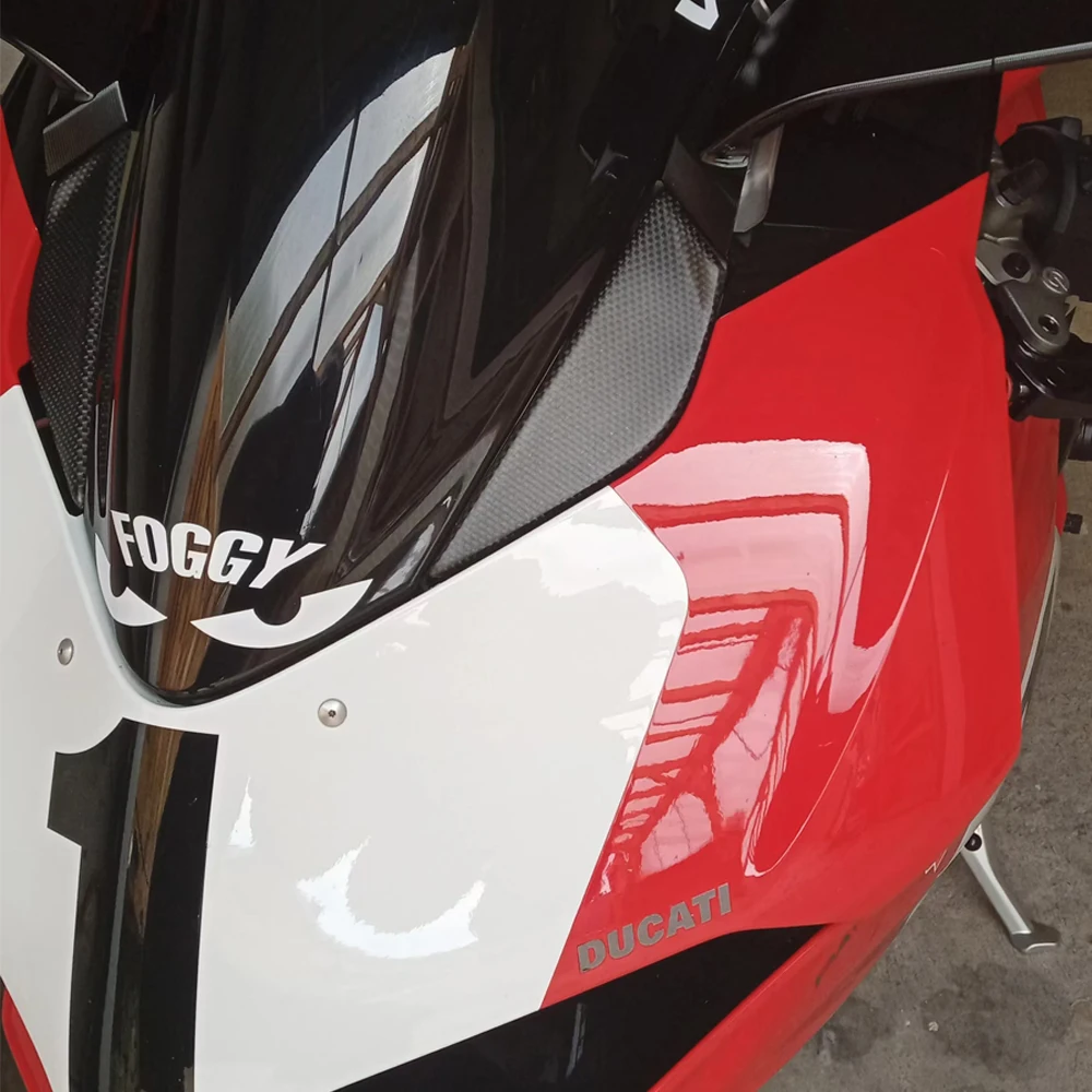 Neue Für DUCATI Panigale V4 V4S V4R 2018-2023 Carbon Fiber Hinten Spiegel Abdeckung Front Verkleidung Motorrad Geändert Teile schmücken Kappe – Detail 2