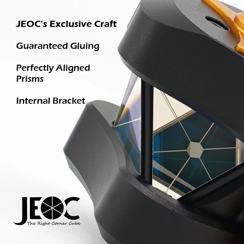 JEOC Zero220 Plus Palm Size Reflective Prism, Light Weight Sliding Reflector, 220 out of 360 Degree, for Myzox Total Station