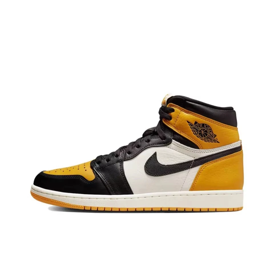 Original air jordan 1 alto og para homens clássico retro tênis de basquete 555088 -711