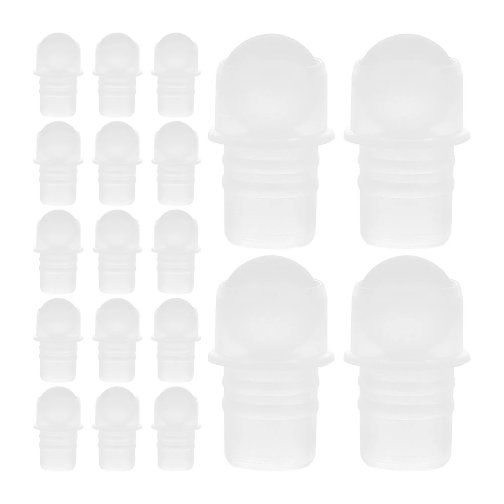 Inserts de boules à roulettes, 40 pièces, boule à roulement lisse, matériau PP adapté aux bouteilles de parfum d'huile essentielle, rouleau rechargeable