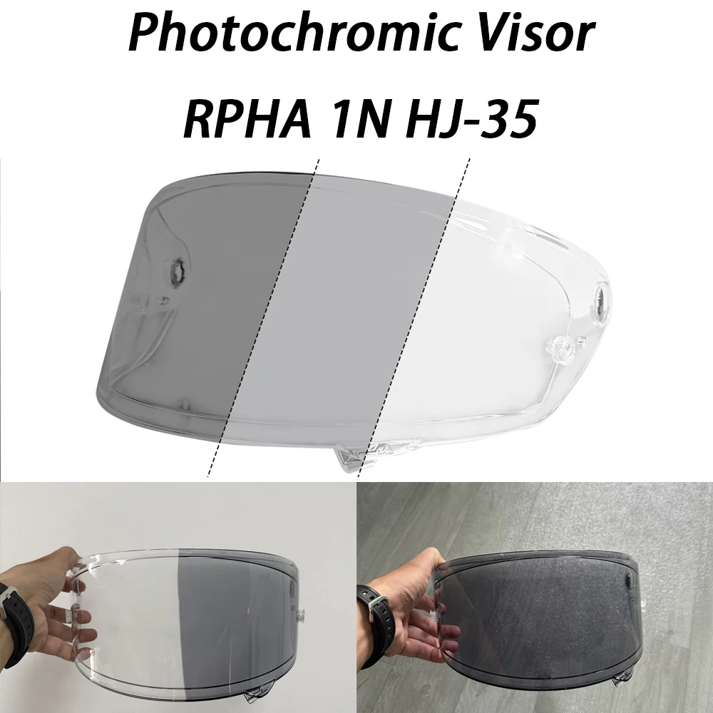 

Фотохромные линзы для мотоциклетного шлема, автоматически темрязи и очищает козырек для шлема для HJC RPHA 1N HJ-35 RPHA-1N