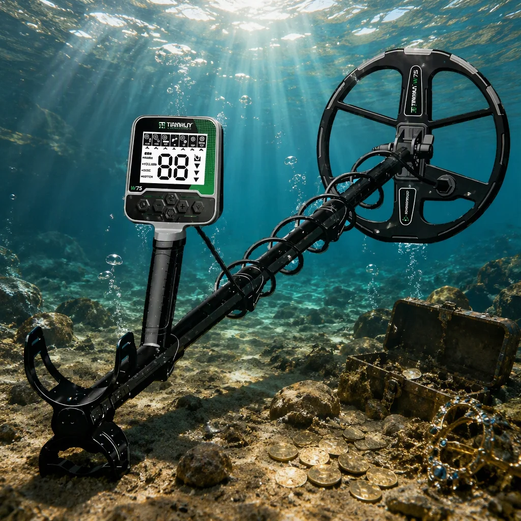 New Tianxun Best Underground Gold Detector Waterproof Professional Metal Detector W75 Gold Detector
