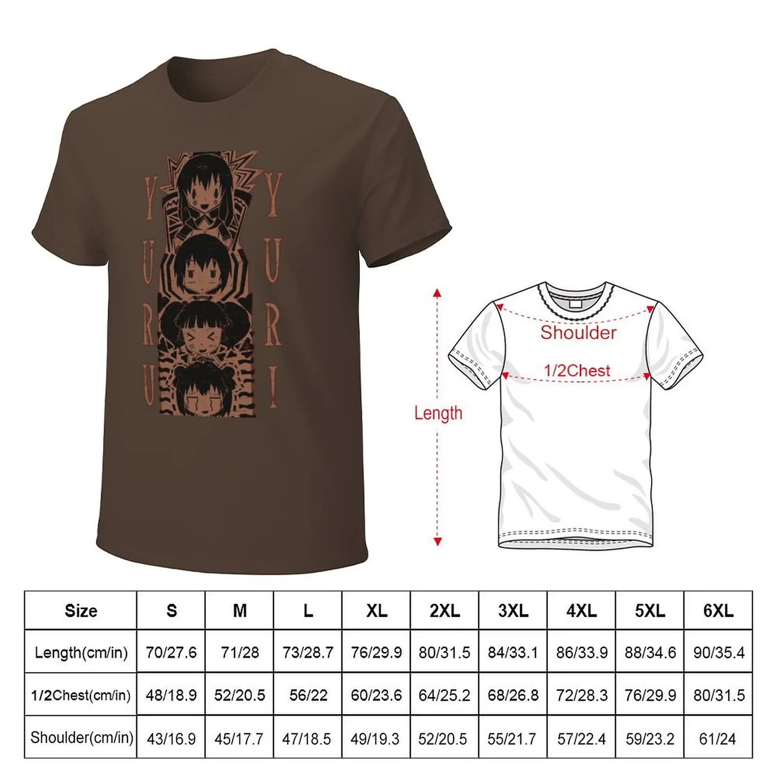 Yuru Yuri Tiki T-Shirt blacks plus sizes mens champion t shirts