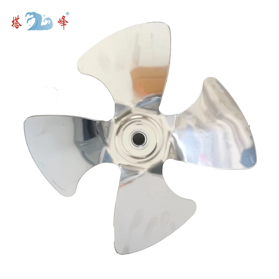 High temperature resistance SF axial fan leaf cylinder thickened fan blade exhaust fan stainless steel blade 195mm OD