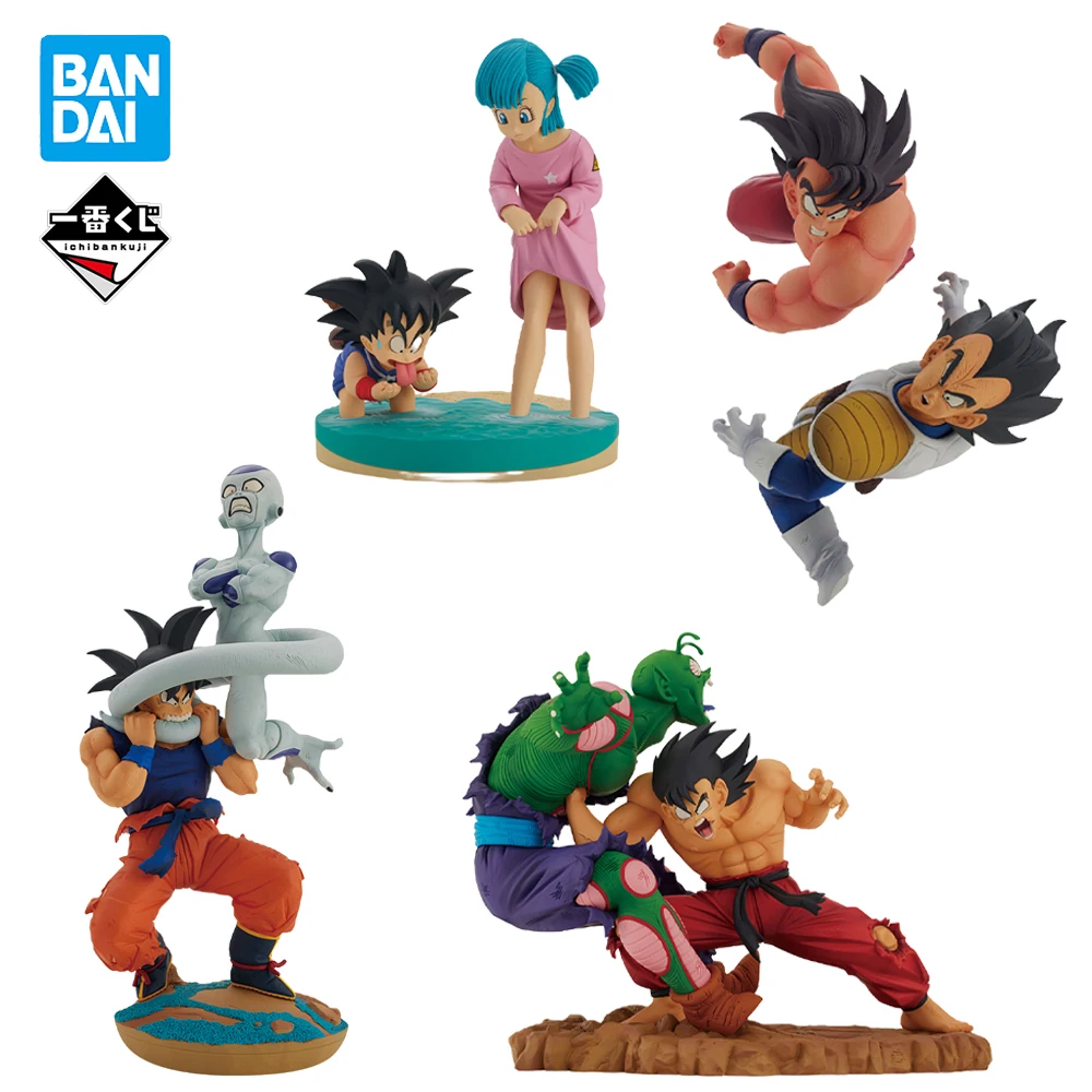 

Оригинальная BANDAI Ichiban Kuji Dragon Ball; История сына Goku; Фигурка маленького растения, Frieza, Bulma; Аниме; Оригинальная модель; Игрушка