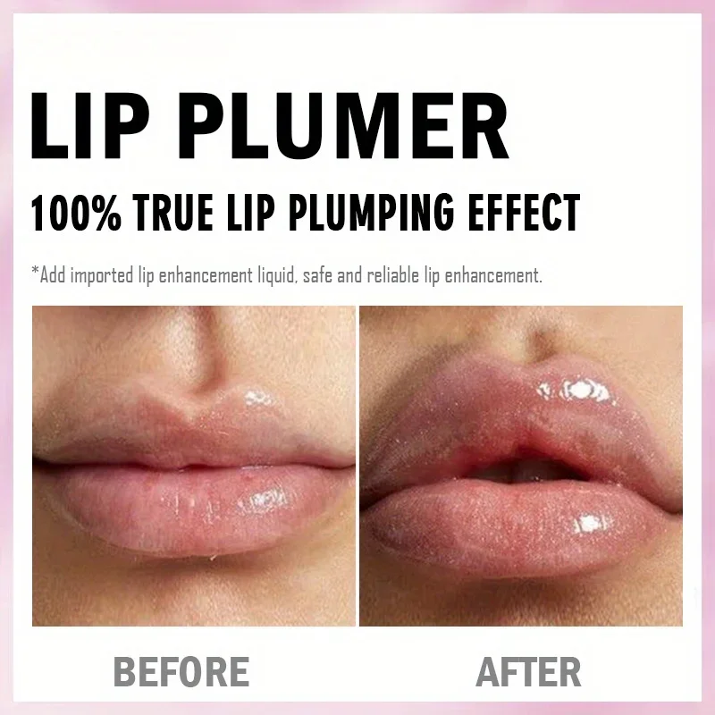 Shimmer Lip Oil para efeito labial mais completo, brilho de colágeno, cuidado hidratante, volume extremo, intensificador de essência labial