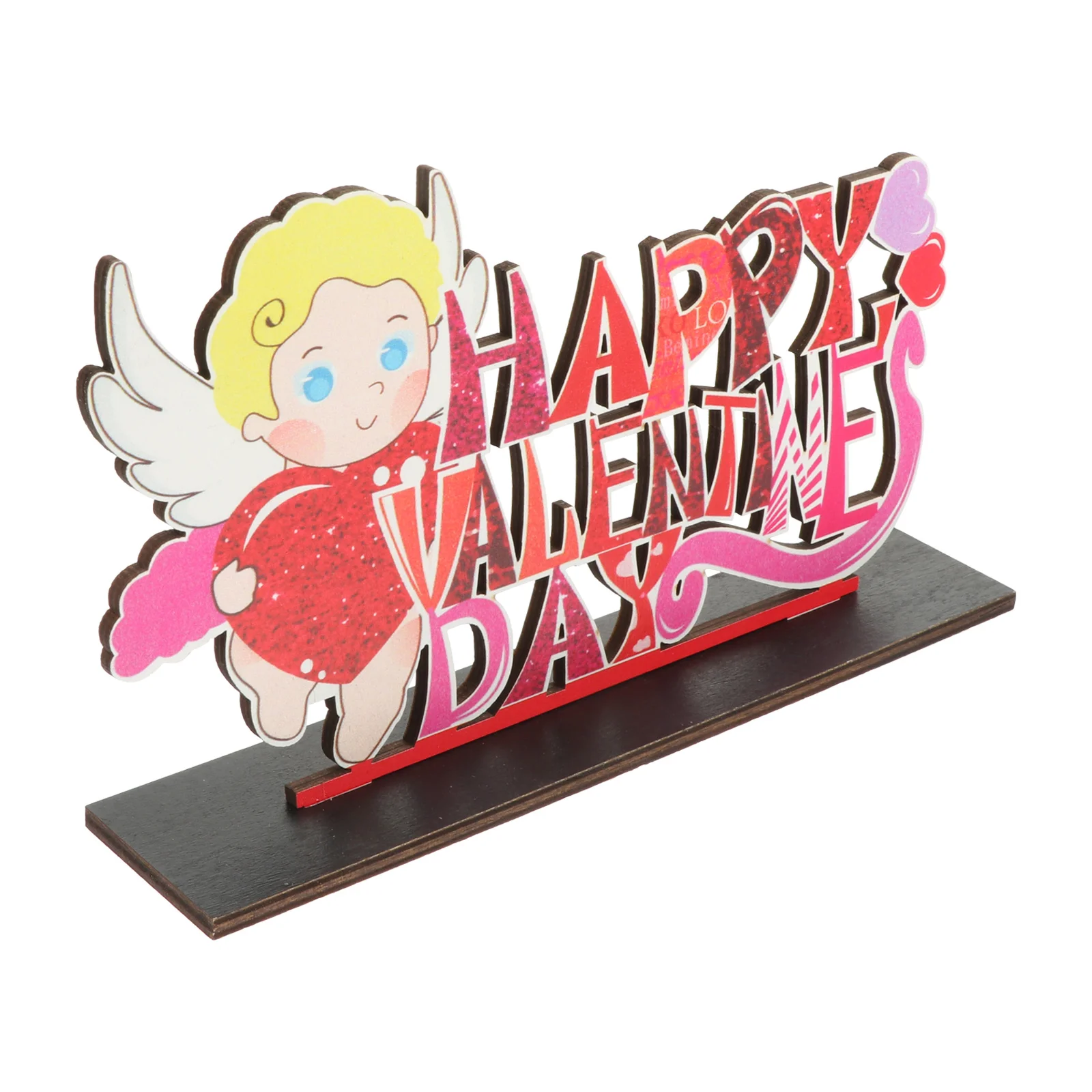 Valentine's Day Ornament Emblems Adorn Scene Layout Prop Fashion Wooden Letter Decoration Decorative