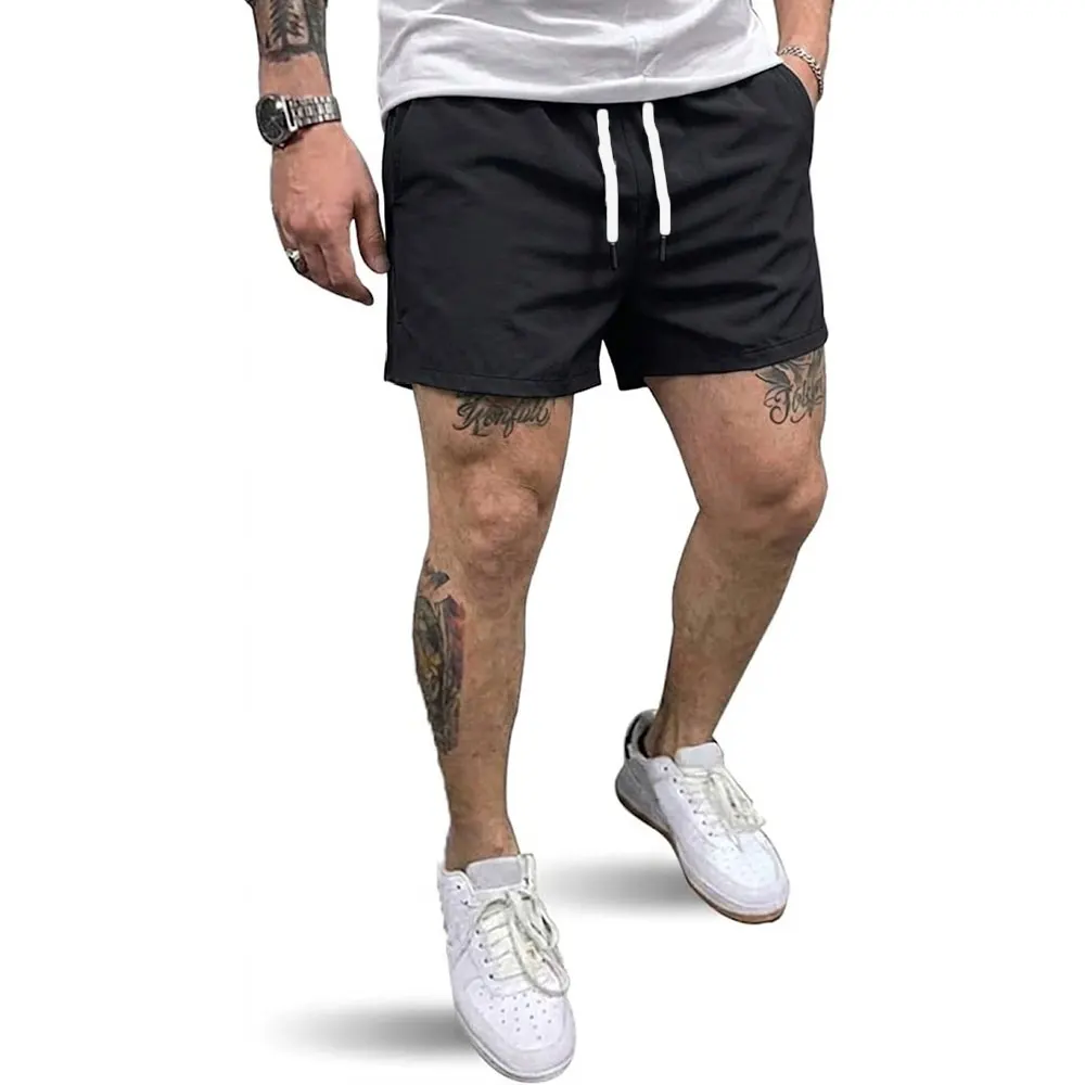 Summer Outdoor Men's Sport Shorts Workout Shorts Quick Dry Athletic Casual Pants Running Shorts with Pockets Gym Beach Pants
