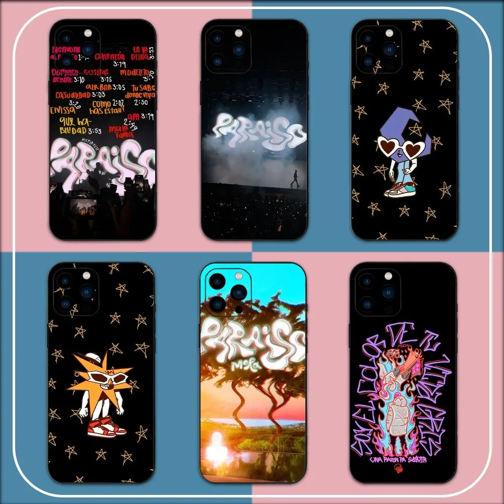 Singer M-Mora P-Paraiso Phone Case For iPhone 15 14 13 12 11 Pro Max mini XS XR X 8 Plus SE Black Cover