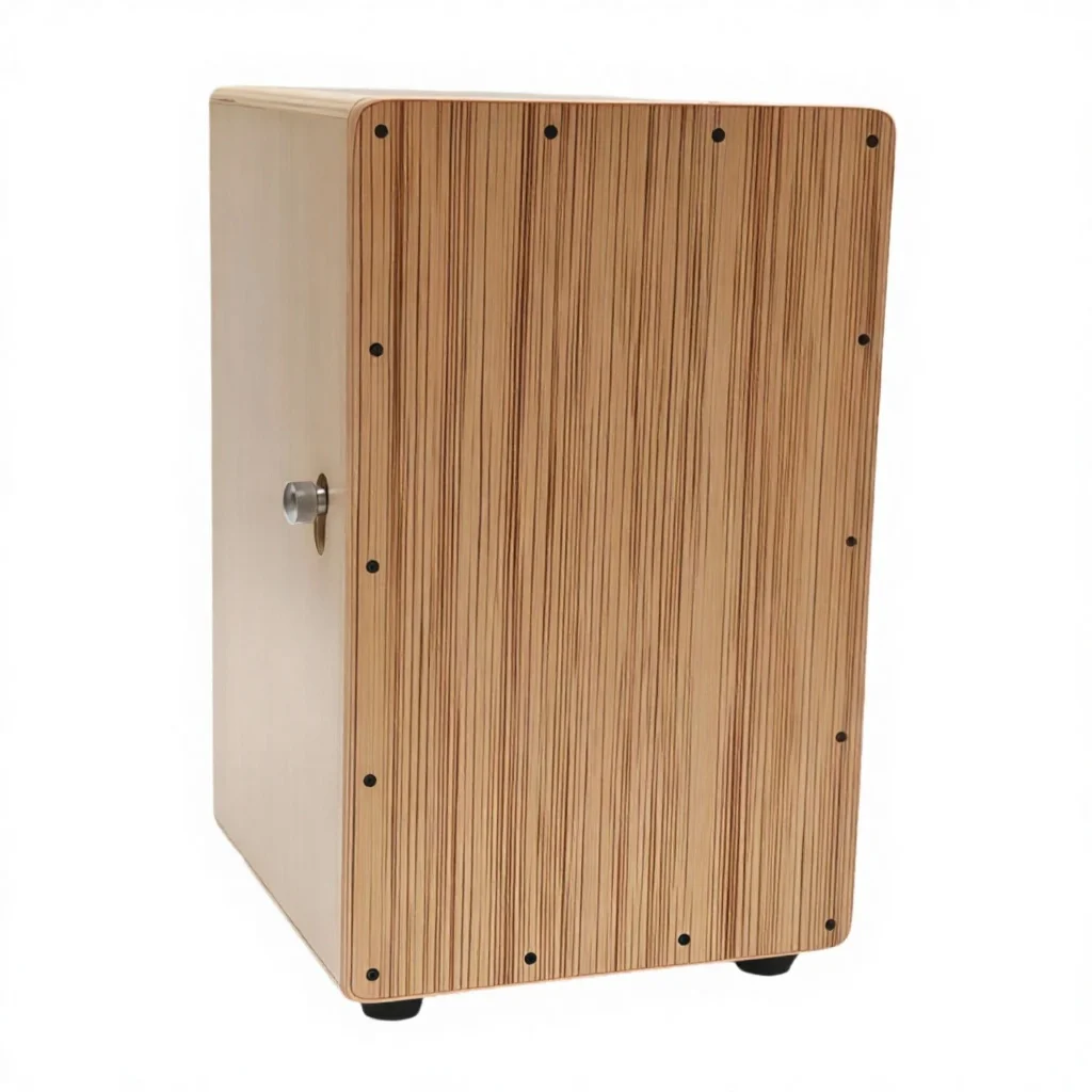 Manufacturer Wholesale Adult Style Card Hong Drum Cajon Adjustable Sound Zebra Stripe Birch Wood Multi-Layer Chamber Custom Logo
