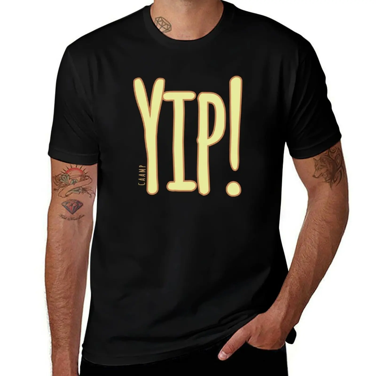 

Yip Caamp - Yellow T-Shirt t shirts for man cotton man t shirts graphic T-Shirt