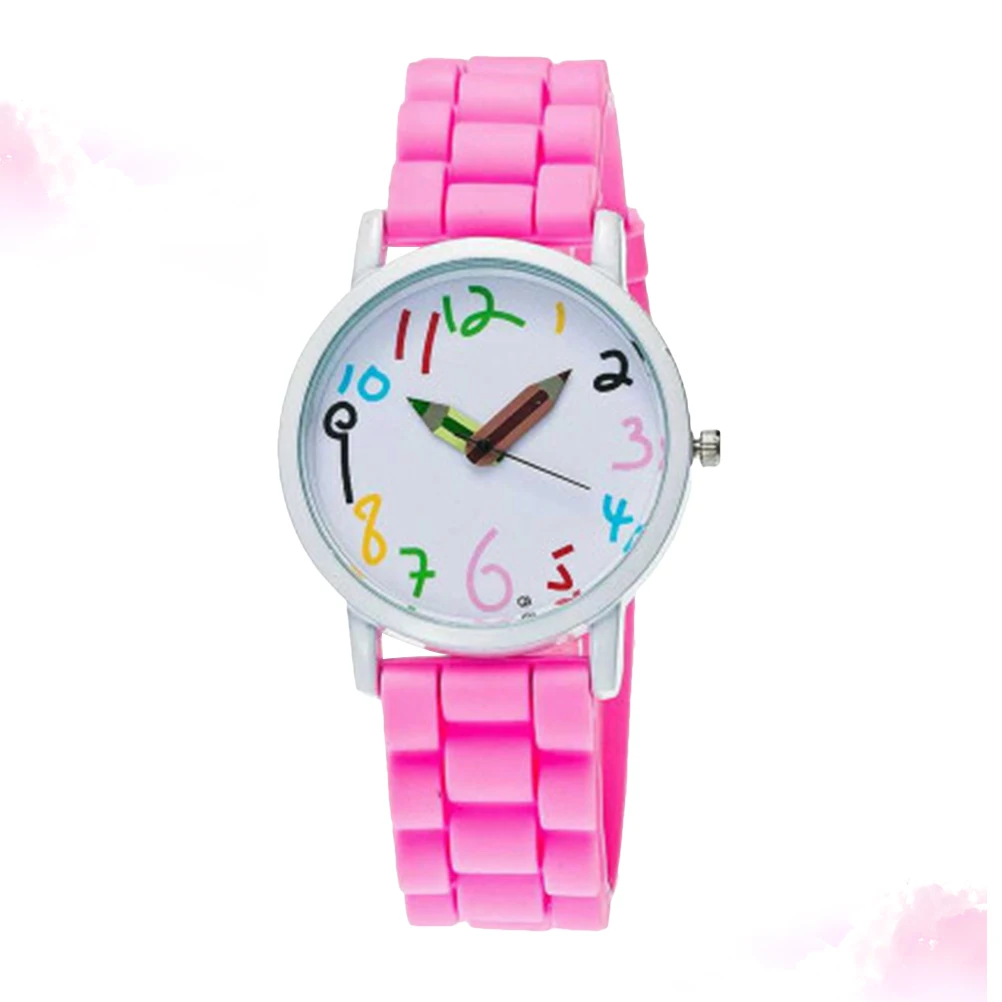 

Kids Digital Watch Children's Pencil Cartoon Quartz for Pink Lovely Student