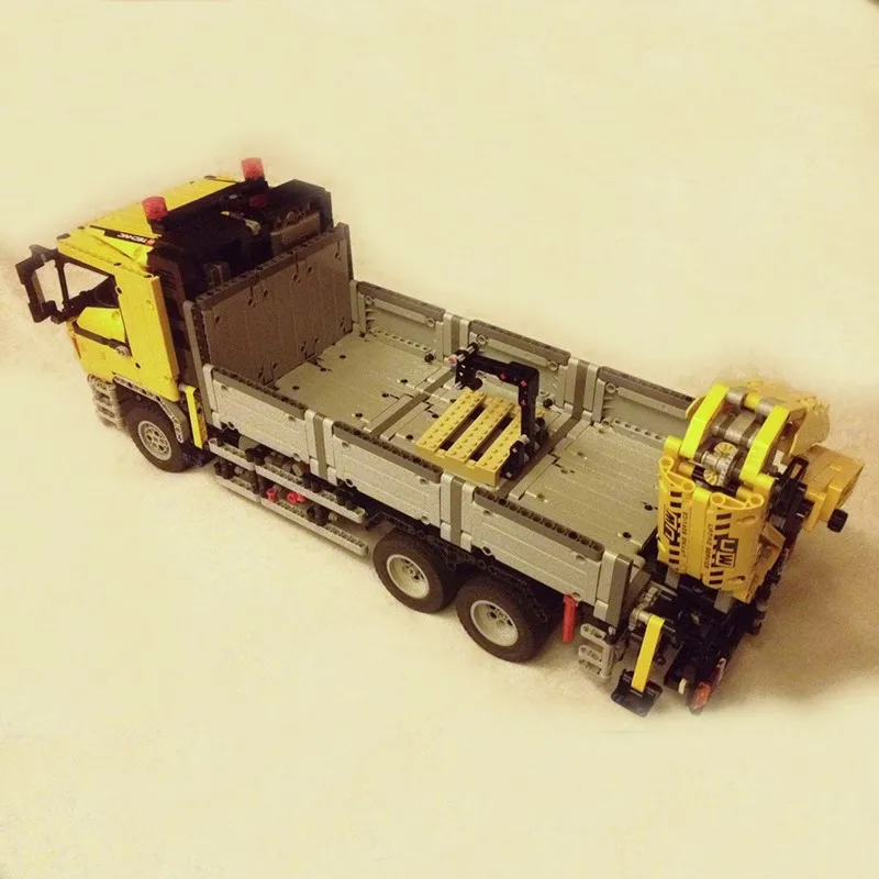 Camión de transporte de MOC-4156 para niños, vehículo de control remoto con función de potencia, Kits de construcción, bloques de construcción, juguetes para niños, regalos de cumpleaños