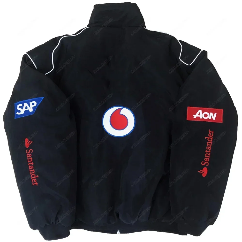 Per Mercedes Benz Racing Team Appassionati di auto Maglione Giacche di cotone Uomo Donna Antivento Mantieni caldo Logo ricamato Cerniera