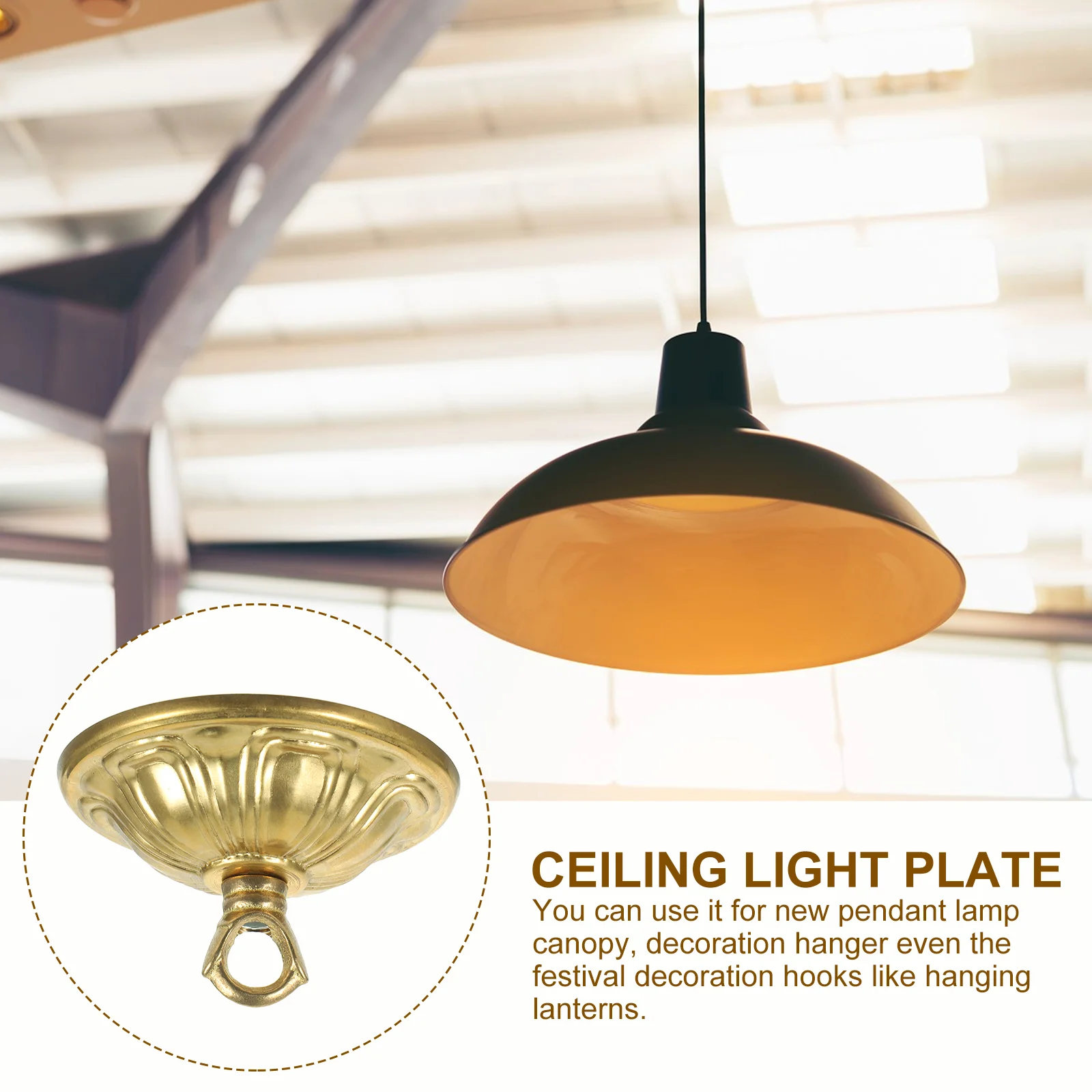 Lighting Hook Ceiling Cover Plate Canopy Lights Pendant Parts Fixture Chandelier For Mounting Hooks