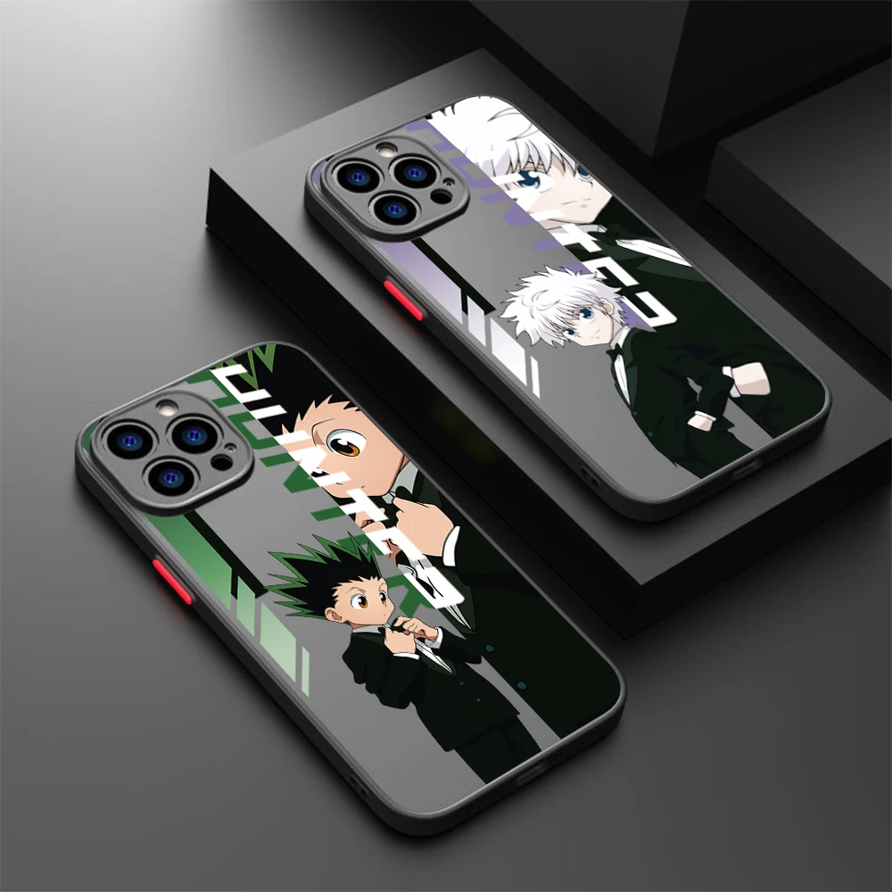 Anime Hunter X HXH for iPhone 16 15 14 13 12 Mini 11 Pro Max X XS XR 8 7 Plus SE Phone Case Frosted Translucent Cover