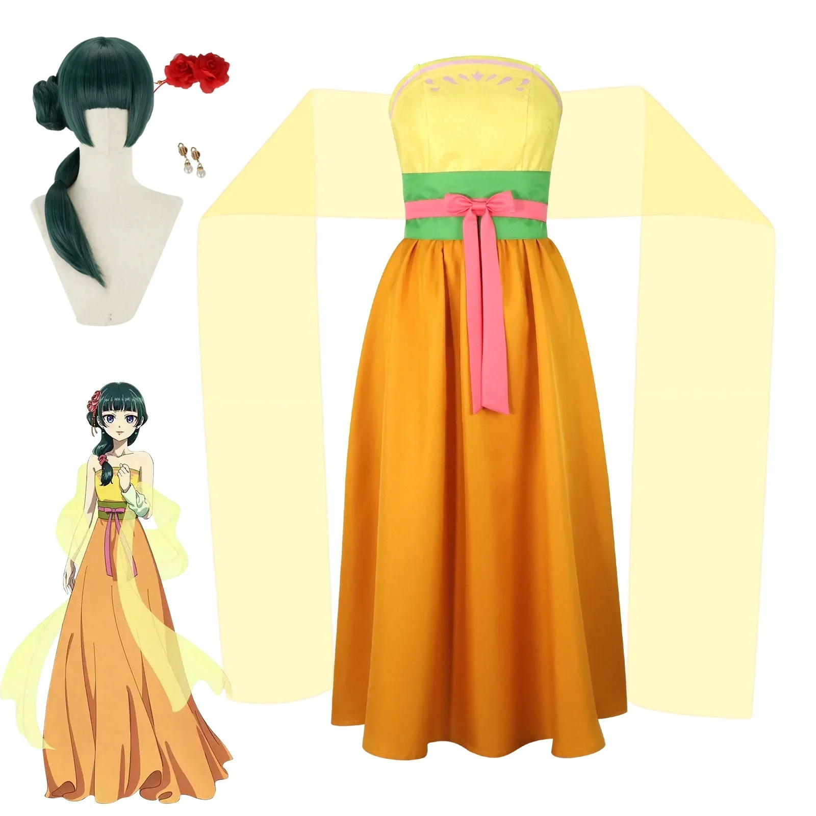 

CosplayMaomao Cosplay Anime The Apothecary Diaries Season Costume Wig