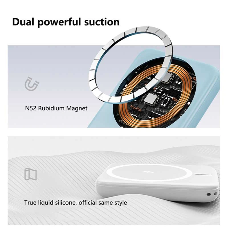 100000mAh بنك الطاقة اللاسلكي المغناطيسي PD 22.5 واط شاحن سريع بطارية خارجية محمولة آيفون سامسونج هواوي 2026 جديد #4