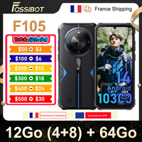 FOSSiBOT F105 robust Smartphone 12Go (4 + 8) RAM /64Go ROM screen \