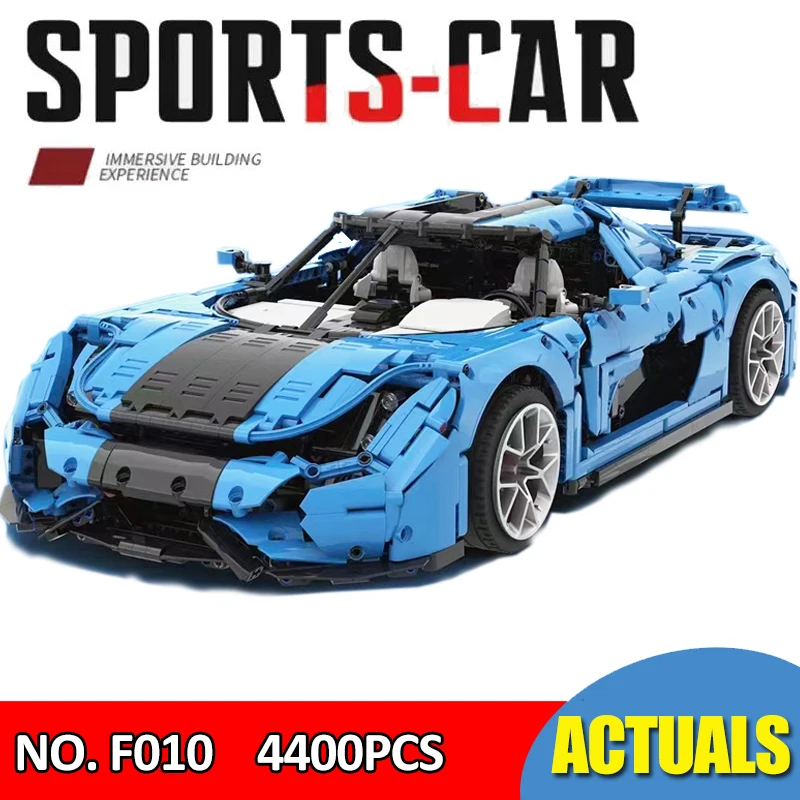 1/8 Technical Plating MOC-30506 Koenigsegg Car Model  Regera Building Blocks Bricks Puzzle Toy Christmas Gifts For Kids