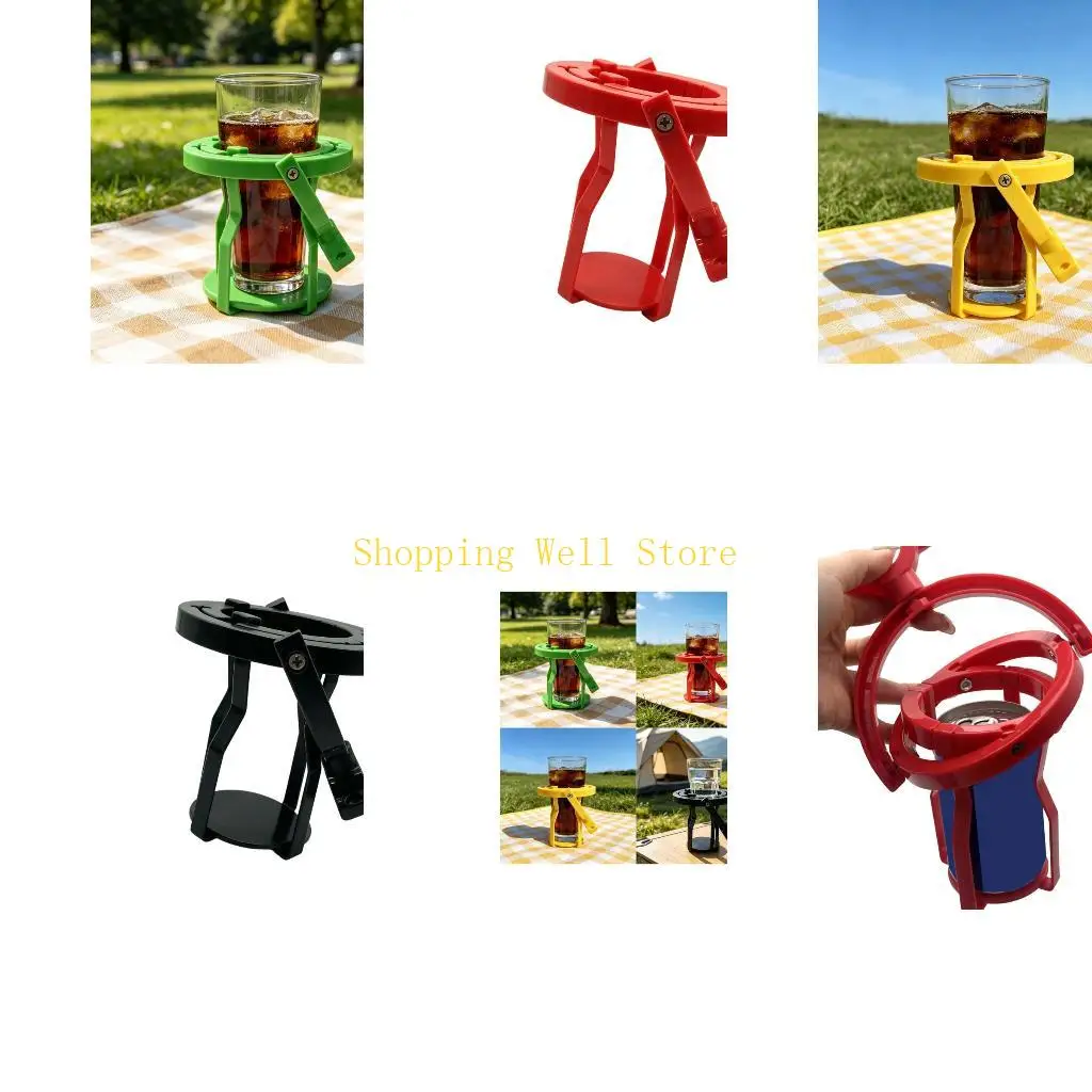 KX4B Stable Turning Beverage Stand For Car Interior Bike Handle And More