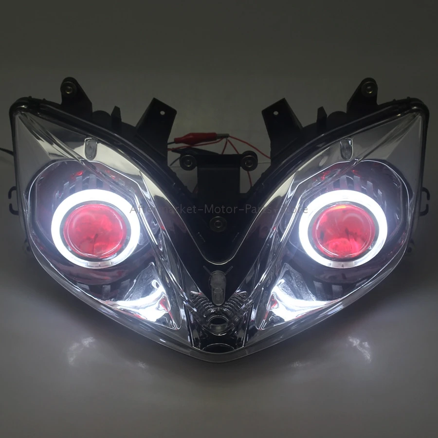 Led Head Light Lamp Assembly For Honda CBR 600 F4i Sport 2001-2007 Motorcycle Headlight Headlamp HID Projector Angel Devil Eyes