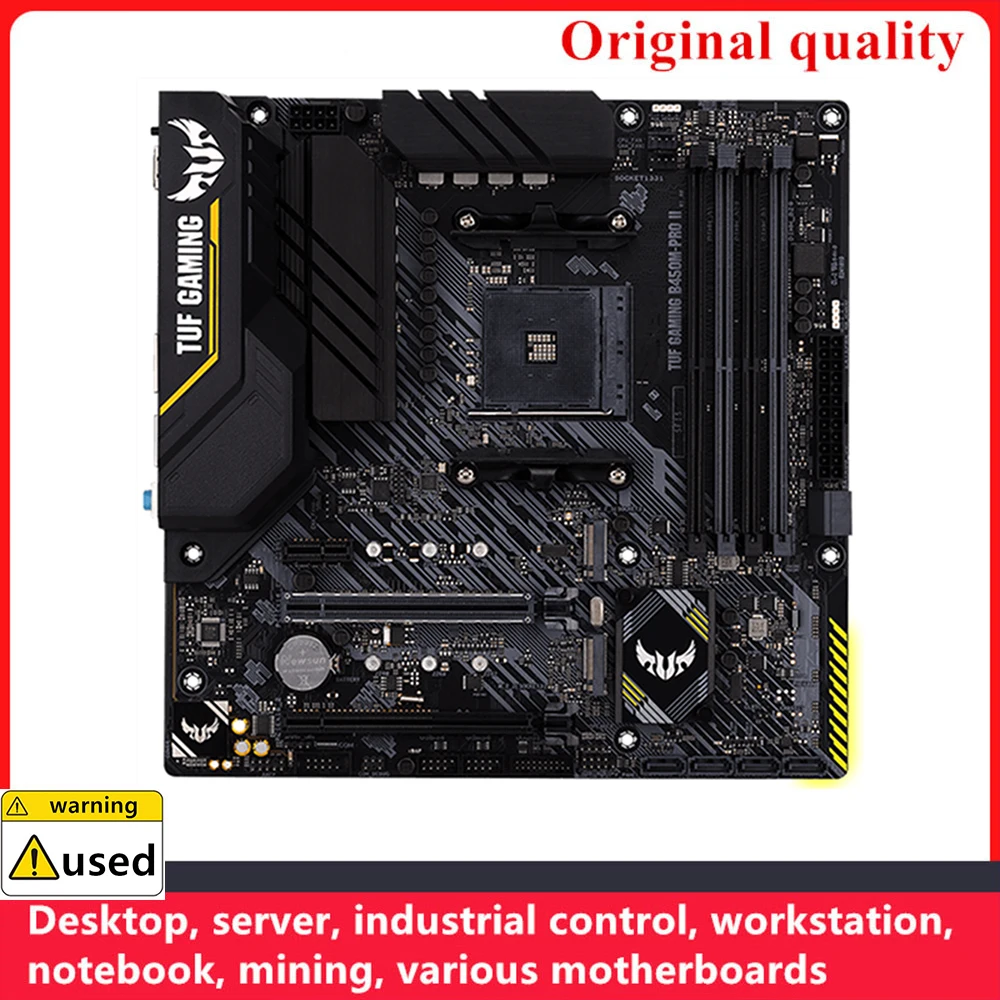 Used For TUF GAMING B450M-PRO II Motherboards Socket AM4 DDR4 128GB For AMD B450 Desktop Mainboard M,2 NVME USB3.0