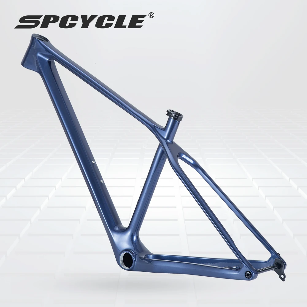 Spcycle 2024 New T1000 Carbon MTB Frame UDH Hanger T47 BB Full Hidden Cable 29er Hardtail Carbon Mountain Bike Frame