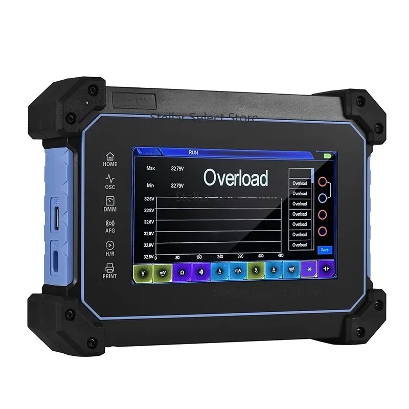 TO1112C 2 Channel 110MHz 250MSa/s Sampling 8M Storage Multi-function Full Touch Screen Tablet Digital Oscilloscope